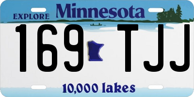 MN license plate 169TJJ