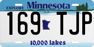 MN license plate 169TJP