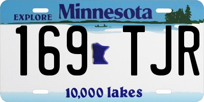 MN license plate 169TJR