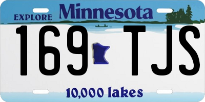 MN license plate 169TJS