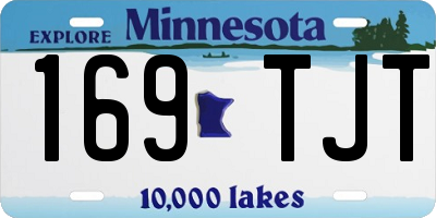 MN license plate 169TJT