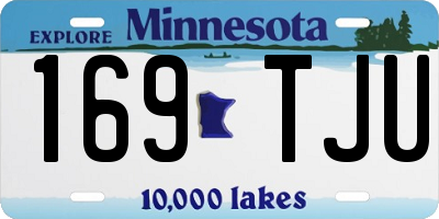 MN license plate 169TJU