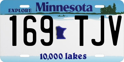 MN license plate 169TJV