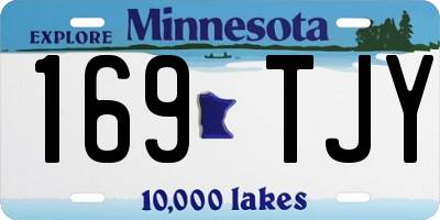 MN license plate 169TJY