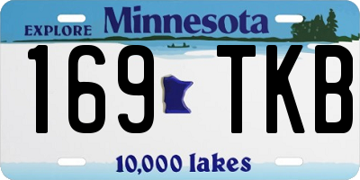 MN license plate 169TKB