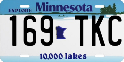 MN license plate 169TKC