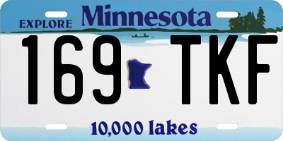 MN license plate 169TKF