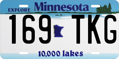 MN license plate 169TKG