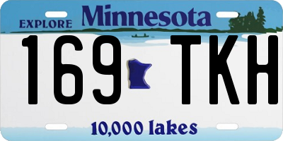 MN license plate 169TKH