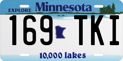 MN license plate 169TKI