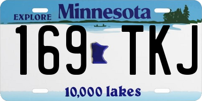 MN license plate 169TKJ