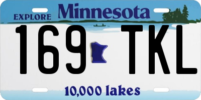 MN license plate 169TKL