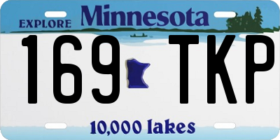 MN license plate 169TKP