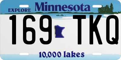 MN license plate 169TKQ