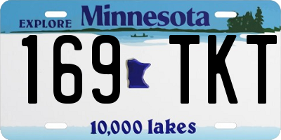 MN license plate 169TKT