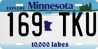 MN license plate 169TKU
