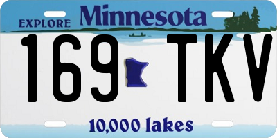 MN license plate 169TKV