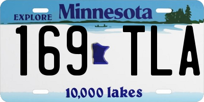 MN license plate 169TLA