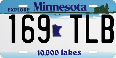MN license plate 169TLB