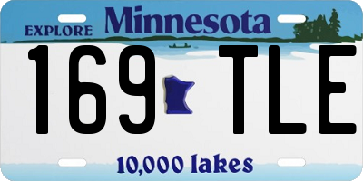MN license plate 169TLE