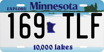 MN license plate 169TLF
