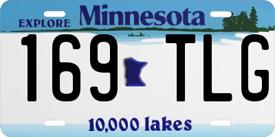 MN license plate 169TLG