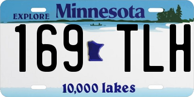 MN license plate 169TLH