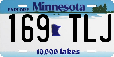 MN license plate 169TLJ
