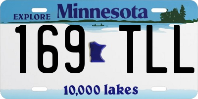 MN license plate 169TLL