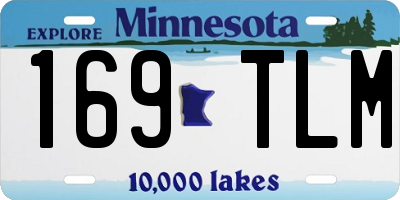 MN license plate 169TLM