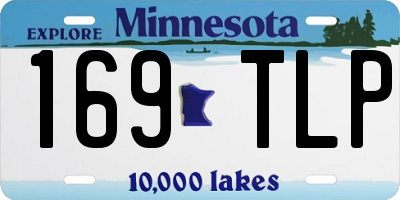 MN license plate 169TLP