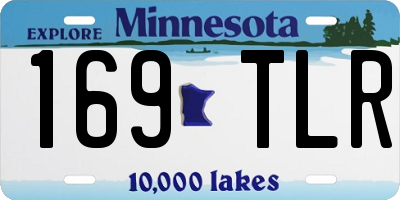 MN license plate 169TLR