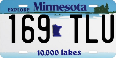 MN license plate 169TLU