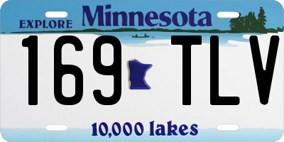 MN license plate 169TLV