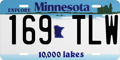 MN license plate 169TLW