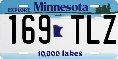 MN license plate 169TLZ