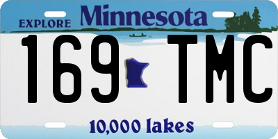 MN license plate 169TMC