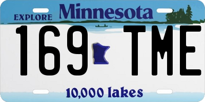 MN license plate 169TME