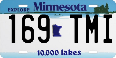 MN license plate 169TMI