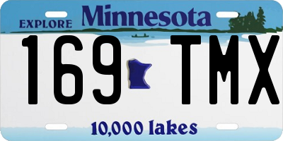 MN license plate 169TMX
