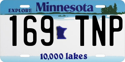 MN license plate 169TNP
