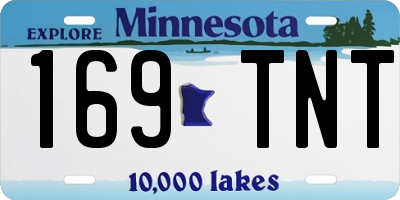 MN license plate 169TNT