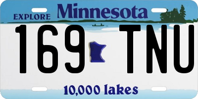 MN license plate 169TNU