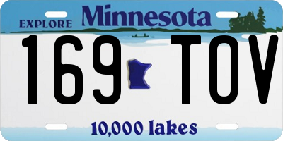 MN license plate 169TOV