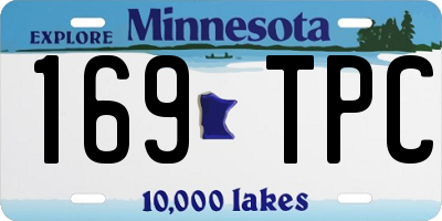 MN license plate 169TPC