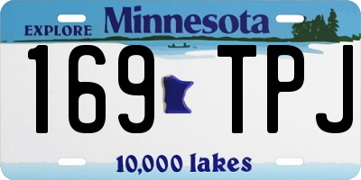 MN license plate 169TPJ