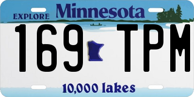 MN license plate 169TPM