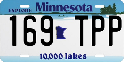 MN license plate 169TPP