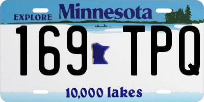 MN license plate 169TPQ