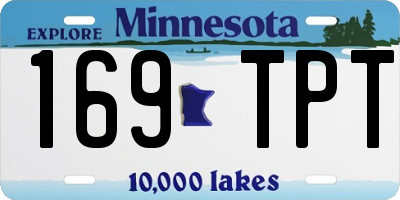 MN license plate 169TPT